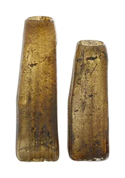 Hot Sale ⭐ Contemporary Glass Vase - Set of 2 by Monroe Lane 👏