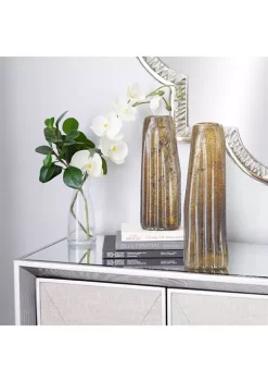 Hot Sale ⭐ Contemporary Glass Vase - Set of 2 by Monroe Lane 👏 -Monroe Lane Sales Belk 21679