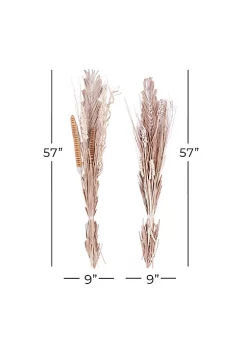 Flash Sale 🥰 Coastal Wood Natural Foliage - Set of 2 by Monroe Lane 🌟 -Monroe Lane Sales Belk 21717