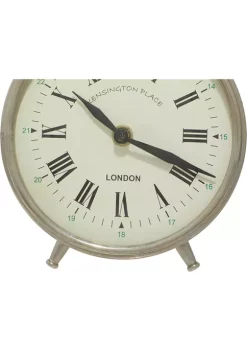 Deals 👏 Traditional Stainless Steel Clock by Monroe Lane 🔔 -Monroe Lane Sales Belk 21727