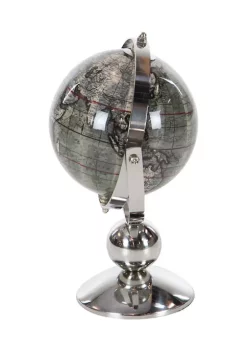 Coupon 😀 Traditional Stainless Steel Globe by Monroe Lane 🎉 -Monroe Lane Sales Belk 21763