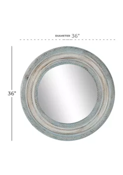 Deals ✨ Farmhouse Wood Wall Mirror by Monroe Lane 🧨 -Monroe Lane Sales Belk 2180