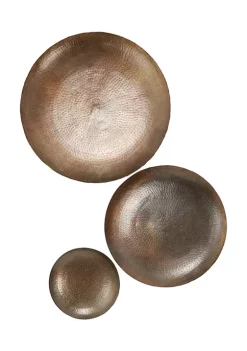 Discount 😉 Glam Metal Wall Decor - Set of 3 by Monroe Lane 🔥 -Monroe Lane Sales Belk 21804