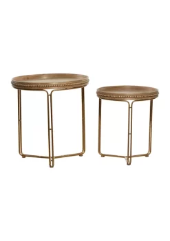 Brand new 🎉 Contemporary Wood Accent Table - Set of 2 by Monroe Lane 🥰 -Monroe Lane Sales Belk 21809