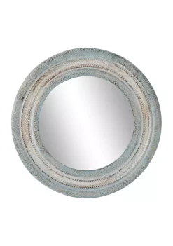 Deals ✨ Farmhouse Wood Wall Mirror by Monroe Lane 🧨 -Monroe Lane Sales Belk 2182