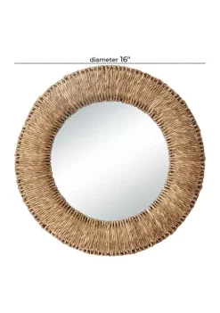 Coupon 🥰 Bohemian Dried Plant Wall Mirror by Monroe Lane 👍 -Monroe Lane Sales Belk 21820
