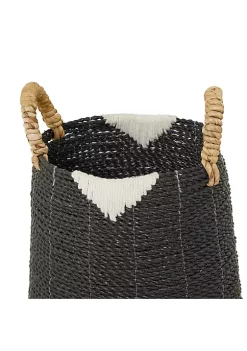 Best Sale ⭐ Bohemian Banana Leaf Storage Basket - Set of 2 by Monroe Lane 😉 -Monroe Lane Sales Belk 21825