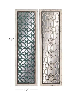 Deals 🎁 Glam Wood Wall Decor - Set of 2 by Monroe Lane ❤️ -Monroe Lane Sales Belk 21858