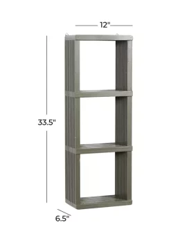 Buy 🔥 Gray Wood Contemporary Wall Shelf by Monroe Lane 😀 -Monroe Lane Sales Belk 21886