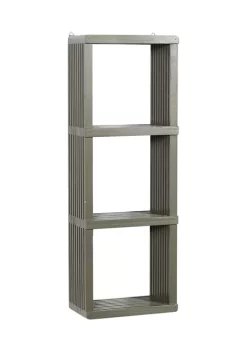 Buy 🔥 Gray Wood Contemporary Wall Shelf by Monroe Lane 😀 -Monroe Lane Sales Belk 21887