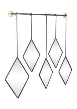 Deals 🛒 Contemporary Metal Wall Mirror by Monroe Lane 🥰 -Monroe Lane Sales Belk 21892