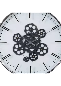 Best Pirce 🧨 Metal Contemporary Wall Clock by Monroe Lane ⭐ -Monroe Lane Sales Belk 21900