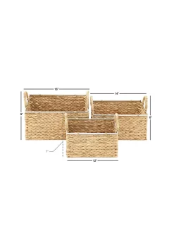 Best reviews of 🛒 Contemporary Seagrass Storage Basket - Set of 3 by Monroe Lane 🎁 -Monroe Lane Sales Belk 21908