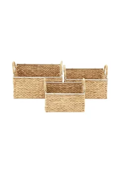 Best reviews of 🛒 Contemporary Seagrass Storage Basket - Set of 3 by Monroe Lane 🎁 -Monroe Lane Sales Belk 21910