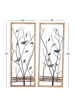 Buy 😀 Farmhouse Metal Wall Decor - Set of 2 by Monroe Lane 😉 -Monroe Lane Sales Belk 21914