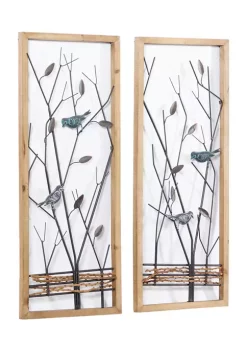 Buy 😀 Farmhouse Metal Wall Decor - Set of 2 by Monroe Lane 😉 -Monroe Lane Sales Belk 21915