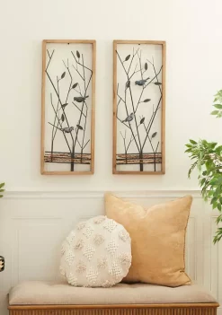 Buy 😀 Farmhouse Metal Wall Decor - Set of 2 by Monroe Lane 😉 -Monroe Lane Sales Belk 21916