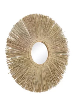 Cheapest ✔️ Bohemian Wood Wall Mirror by Monroe Lane 🤩 -Monroe Lane Sales Belk 21925