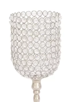 New 😍 Glam Metal Hurricane Lamp by Monroe Lane 🧨 -Monroe Lane Sales Belk 21941