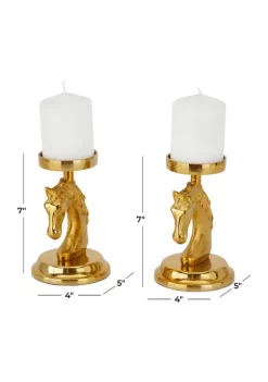 Top 10 🛒 Contemporary Aluminum Candle Holder - Set of 2 by Monroe Lane 🥰 -Monroe Lane Sales Belk 21971