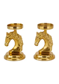 Top 10 🛒 Contemporary Aluminum Candle Holder - Set of 2 by Monroe Lane 🥰 -Monroe Lane Sales Belk 21972