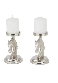 Top 10 🛒 Contemporary Aluminum Candle Holder - Set of 2 by Monroe Lane 🥰 -Monroe Lane Sales Belk 21974
