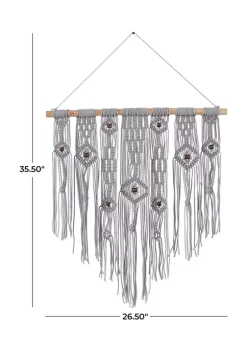 Best Sale 🛒 Bohemian Cotton Wall Decor by Monroe Lane ⌛ -Monroe Lane Sales Belk 22019