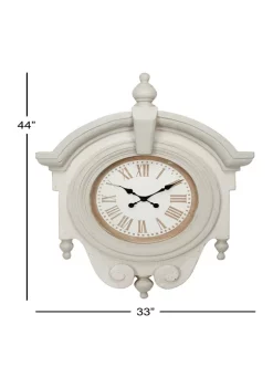 Discount ⌛ Fiberglass Wall Clock by Monroe Lane 🤩 -Monroe Lane Sales Belk 22097