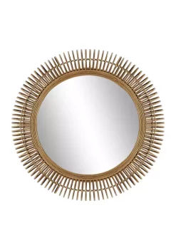 Brand new 🌟 Farmhouse Rattan Wall Mirror by Monroe Lane 🧨