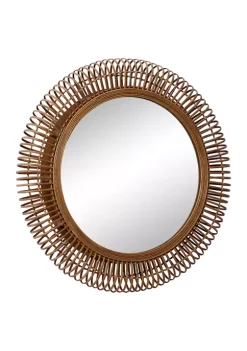 Brand new 🌟 Farmhouse Rattan Wall Mirror by Monroe Lane 🧨 -Monroe Lane Sales Belk 22116