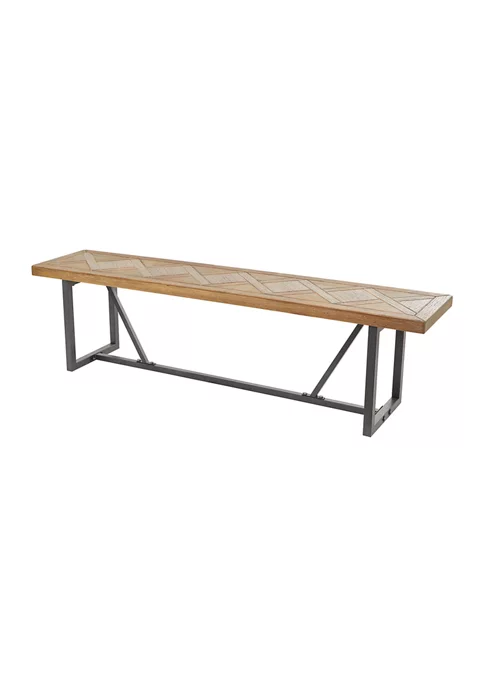 Flash Sale 🌟 Industrial Wood Bench by Monroe Lane 😍 1 Flash Sale 🌟 Industrial Wood Bench by Monroe Lane 😍