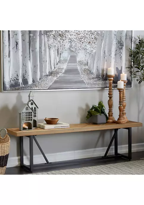 Flash Sale 🌟 Industrial Wood Bench by Monroe Lane 😍 2 Flash Sale 🌟 Industrial Wood Bench by Monroe Lane 😍 - Image 2