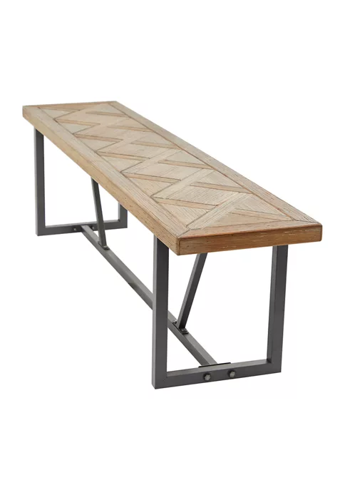 Flash Sale 🌟 Industrial Wood Bench by Monroe Lane 😍 5 Flash Sale 🌟 Industrial Wood Bench by Monroe Lane 😍 - Image 5