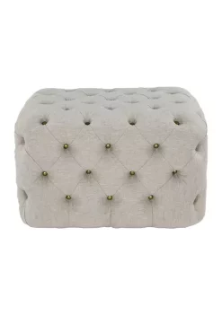 Outlet 🌟 Traditional Wood Ottoman by Monroe Lane 🎁 -Monroe Lane Sales Belk 22128