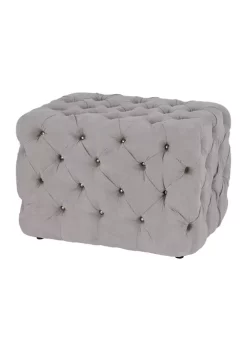 Outlet 🌟 Traditional Wood Ottoman by Monroe Lane 🎁 -Monroe Lane Sales Belk 22129