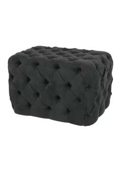 Outlet 🌟 Traditional Wood Ottoman by Monroe Lane 🎁 -Monroe Lane Sales Belk 22130