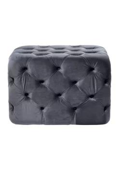 Outlet 🌟 Traditional Wood Ottoman by Monroe Lane 🎁 -Monroe Lane Sales Belk 22132