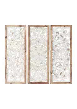 Wholesale ✔️ Country Cottage Wood Wall Decor - Set of 3 by Monroe Lane ❤️