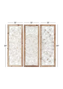 Wholesale ✔️ Country Cottage Wood Wall Decor - Set of 3 by Monroe Lane ❤️ -Monroe Lane Sales Belk 22146