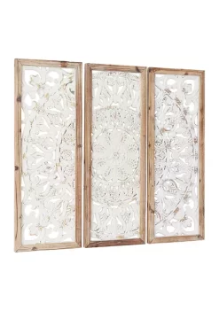 Wholesale ✔️ Country Cottage Wood Wall Decor - Set of 3 by Monroe Lane ❤️ -Monroe Lane Sales Belk 22147