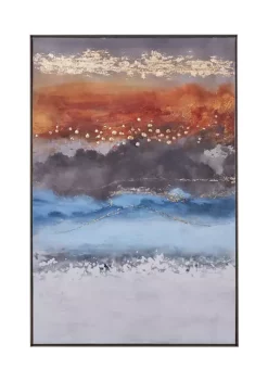 Promo 😍 Contemporary Canvas Framed Wall Art by Monroe Lane 🌟 -Monroe Lane Sales Belk 22154