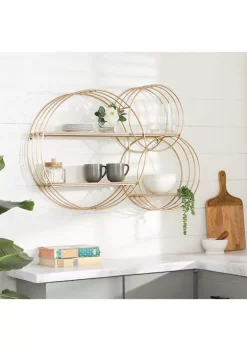 Best Sale 🛒 Contemporary Metal Wall Shelf by Monroe Lane 🤩