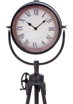 Best Sale 🎁 Industrial Metal Clock by Monroe Lane 🛒 -Monroe Lane Sales Belk 22202