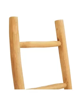 Discount 🔥 Modern Teak Wood Ladder by Monroe Lane 🤩 -Monroe Lane Sales Belk 22232