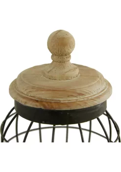 Deals 🎉 Farmhouse Metal Decorative Jars - Set of 2 by Monroe Lane ❤️ -Monroe Lane Sales Belk 22291