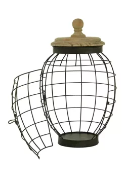 Deals 🎉 Farmhouse Metal Decorative Jars - Set of 2 by Monroe Lane ❤️ -Monroe Lane Sales Belk 22293