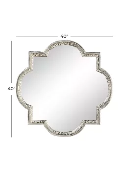 Budget 🔔 Glam Aluminum Wall Mirror by Monroe Lane 🧨 -Monroe Lane Sales Belk 22431