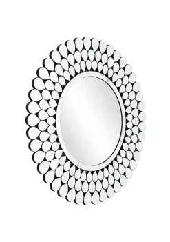 Best deal ⌛ Glam Glass Wall Mirror by Monroe Lane 🧨 -Monroe Lane Sales Belk 22450