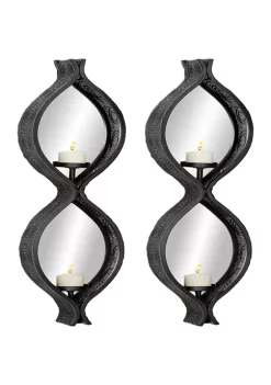 Coupon ⌛ Metal Wall Sconce - Set of 2 by Monroe Lane ❤️ -Monroe Lane Sales Belk 2246