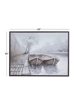 Brand new 🔔 Coastal Wood Framed Wall Art by Monroe Lane 😀 -Monroe Lane Sales Belk 22498